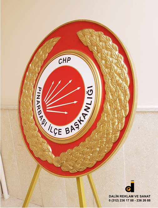 CHP RESM� T�REN �ELENG� F�BERGLAS G�VDEL� METAL AYAKLI