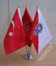 ��l� Nikel Masa Bayrak Seti Emniyet
