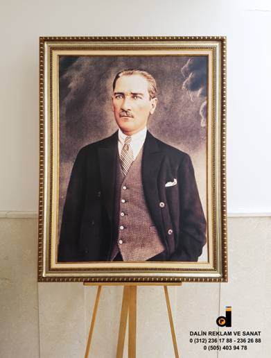 MAKAM ODASI ATAT�RK PORTRES� TABLOSU 7641 100X130 CM 3